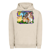 Pigment French Oak easter farm chicks and bunny Urban Hoodie - RanaPortraitStore