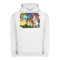 Pigment Lunar Rock easter farm chicks and bunny Urban Hoodie - RanaPortraitStore