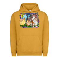 Pigment Peanut Butter easter farm chicks and bunny Urban Hoodie - RanaPortraitStore