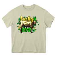 Mossy St. Patrick's Day Cow Heavy Core Tee - HowdyJamesFarm
