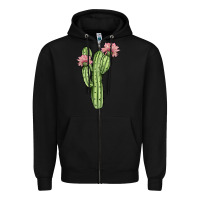 Black cactus 4 Zipper Hoodie - JahusDesignShop