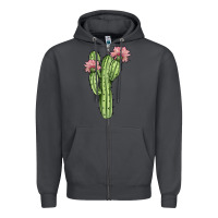 Smoke cactus 4 Zipper Hoodie - JahusDesignShop