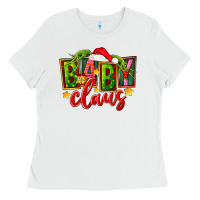 White christmas baby claus Ladies Tee - FaDigitalArtStudio