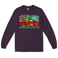 Plum jesus take the wheel Long Sleeve Tee - CowhideDigitalArt