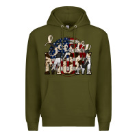 Army Green soccer mom Premium Hoodie - Jasminsmagicworld
