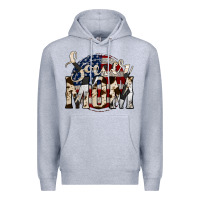 Heather Grey soccer mom Premium Hoodie - Jasminsmagicworld