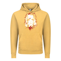 Vintage Mustard friends horror face mashup horror movies halloween Vintage Hoodie - artisFamous