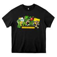 Black Teacher St. Patrick's Day Heavy Core Tee - HowdyJamesFarm