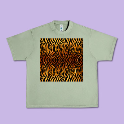 Tiger Seamless Pattern Urban Heavy Tee Designed By Bundleandbundleshop