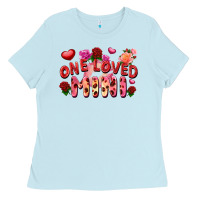 Baby Blue one loved mini Ladies Tee - FaDigitalArtStudio