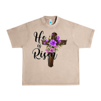 French Oak he is risen matthew 28 6 Urban Heavy Tee - Jasminsmagicworld