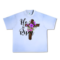 Grape Ice he is risen matthew 28 6 Urban Heavy Tee - Jasminsmagicworld