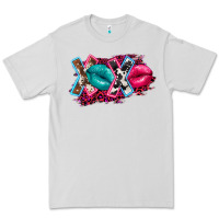 Dove Grey Western xoxo Premium Tee - FaDigitalArtStudio
