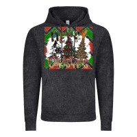 Vintage Black merry Christmas Vintage Hoodie - CowhideDigitalArt