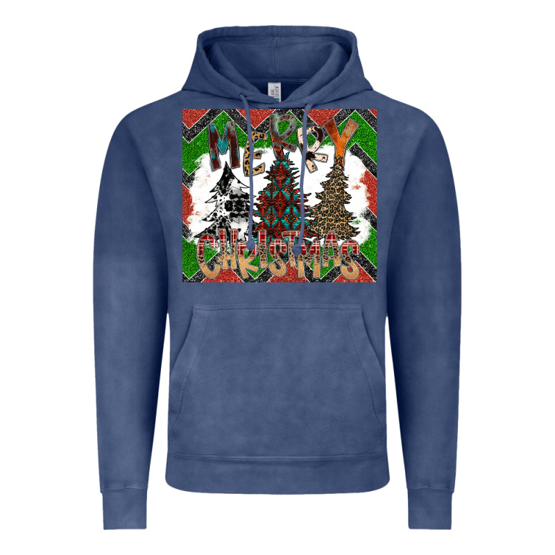 Merry Christmas Vintage Hoodie by CowhideDigitalArt | Teevron