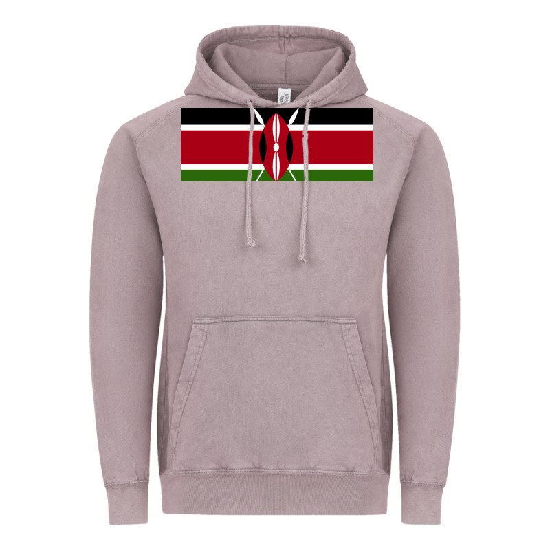 Kenya Flag Vintage Hoodie by artisFamous | Teevron