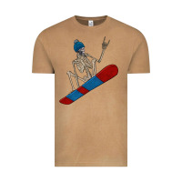 Vintage Camel skeleton snowboard Vintage Tee - FaDigitalArtStudio