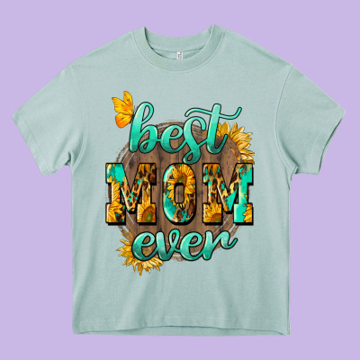 Best Mom Ever Mother's Day Heavy Core Tee Designed By Howdyjamesfarm