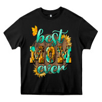 Black Best Mom ever mother's day Heavy Core Tee - HowdyJamesFarm