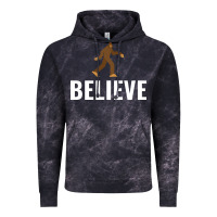 Cloud Black believe bigfoot white Vintage Hoodie - artisFamous