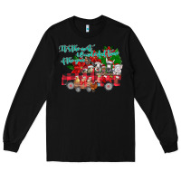 Black It's the Most Wonderful Of The Long Sleeve Tee - CowhideDigitalArt