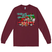 Burgundy It's the Most Wonderful Of The Long Sleeve Tee - CowhideDigitalArt