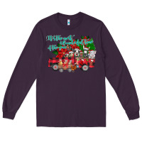 Plum It's the Most Wonderful Of The Long Sleeve Tee - CowhideDigitalArt