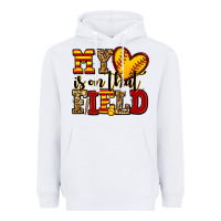 White my heart is on that field softball Heavyweight Hoodie - Jasminsmagicworld