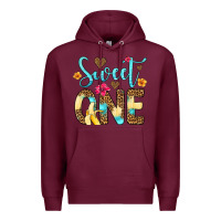 Burgundy sweet one banana Premium Hoodie - Artiststas