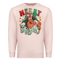 Pale Pink merry and bright black man sneakers Premium Sweatshirt - RanaPortraitStore