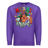 Purple merry and bright black man sneakers Premium Sweatshirt - RanaPortraitStore