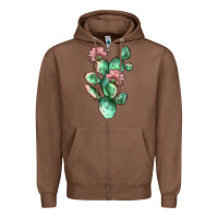 Chestnut cactus 5 Zipper Hoodie - JahusDesignShop