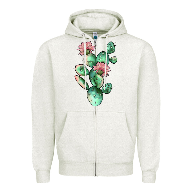 Cactus 5 Zipper Hoodie by JahusDesignShop | Teevron