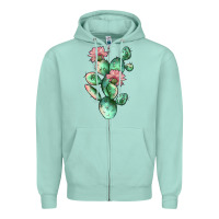 Seafoam cactus 5 Zipper Hoodie - JahusDesignShop