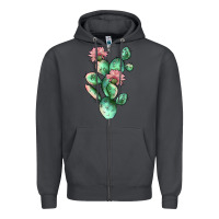 Smoke cactus 5 Zipper Hoodie - JahusDesignShop