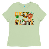 Matcha lucky a latte Ladies Tee - FaDigitalArtStudio