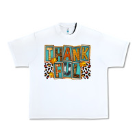 White thankful Urban Heavy Tee - FaDigitalArtStudio