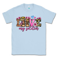 Dusty Blue love my soldier olivia Classic Tee - OliviaCreatesArt