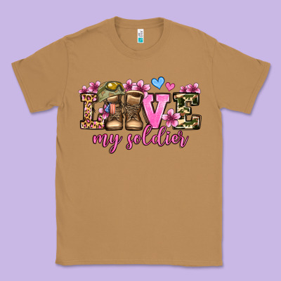 Love My Soldier Olivia Classic Tee Designed By Oliviacreatesart