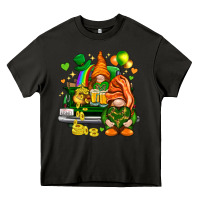 Asphalt St. Patrick's Day gnomies with heart Heavy Core Tee - HowdyJamesFarm