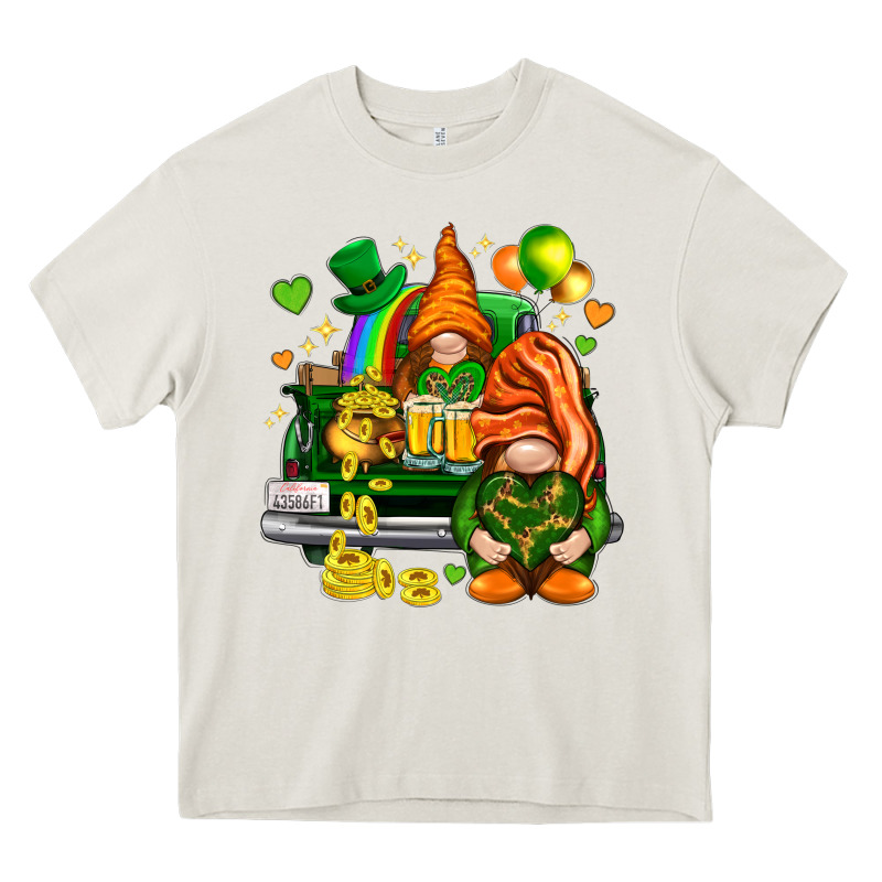 St. Patrick's Day Gnomies With Heart Heavy Core Tee by HowdyJamesFarm | Teevron