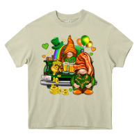 Mossy St. Patrick's Day gnomies with heart Heavy Core Tee - HowdyJamesFarm