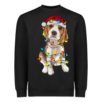 Black christmas beagle Heavyweight Sweatshirt - RanaPortraitStore
