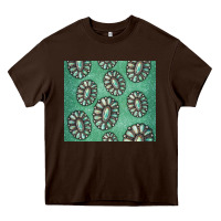 Chocolate Brown turquoise gemstone glitter Heavy Core Tee - Jasminsmagicworld