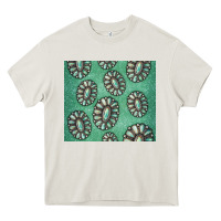 Cream turquoise gemstone glitter Heavy Core Tee - Jasminsmagicworld