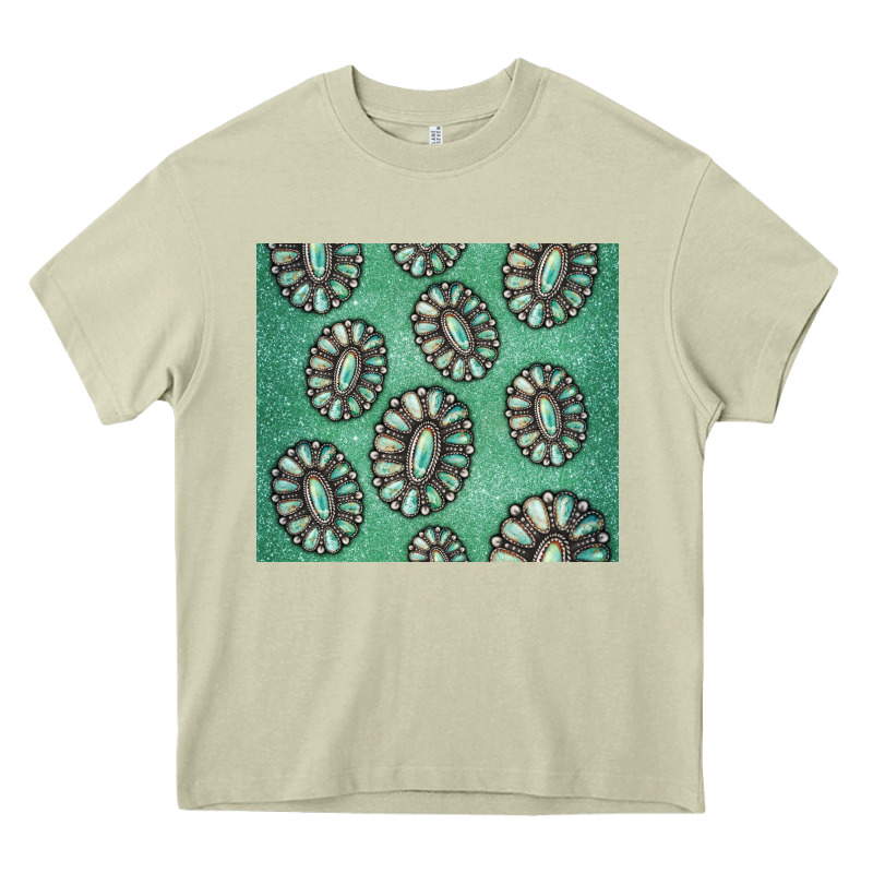 Turquoise Gemstone Glitter Heavy Core Tee by Jasminsmagicworld | Teevron