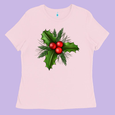 Mistletoe Ladies Tee Designed By Bundleandbundleshop