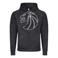 Vintage Black outline seven lions Vintage Hoodie - artisFamous