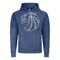 Vintage Denim outline seven lions Vintage Hoodie - artisFamous