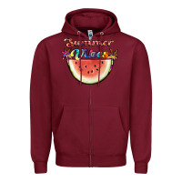Burgundy summer vibes Zipper Hoodie - JahusDesignShop